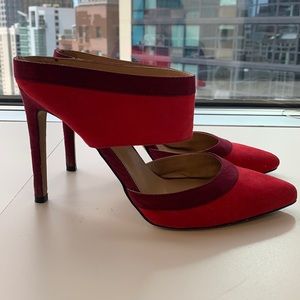 Express Stiletto Mules faux suede